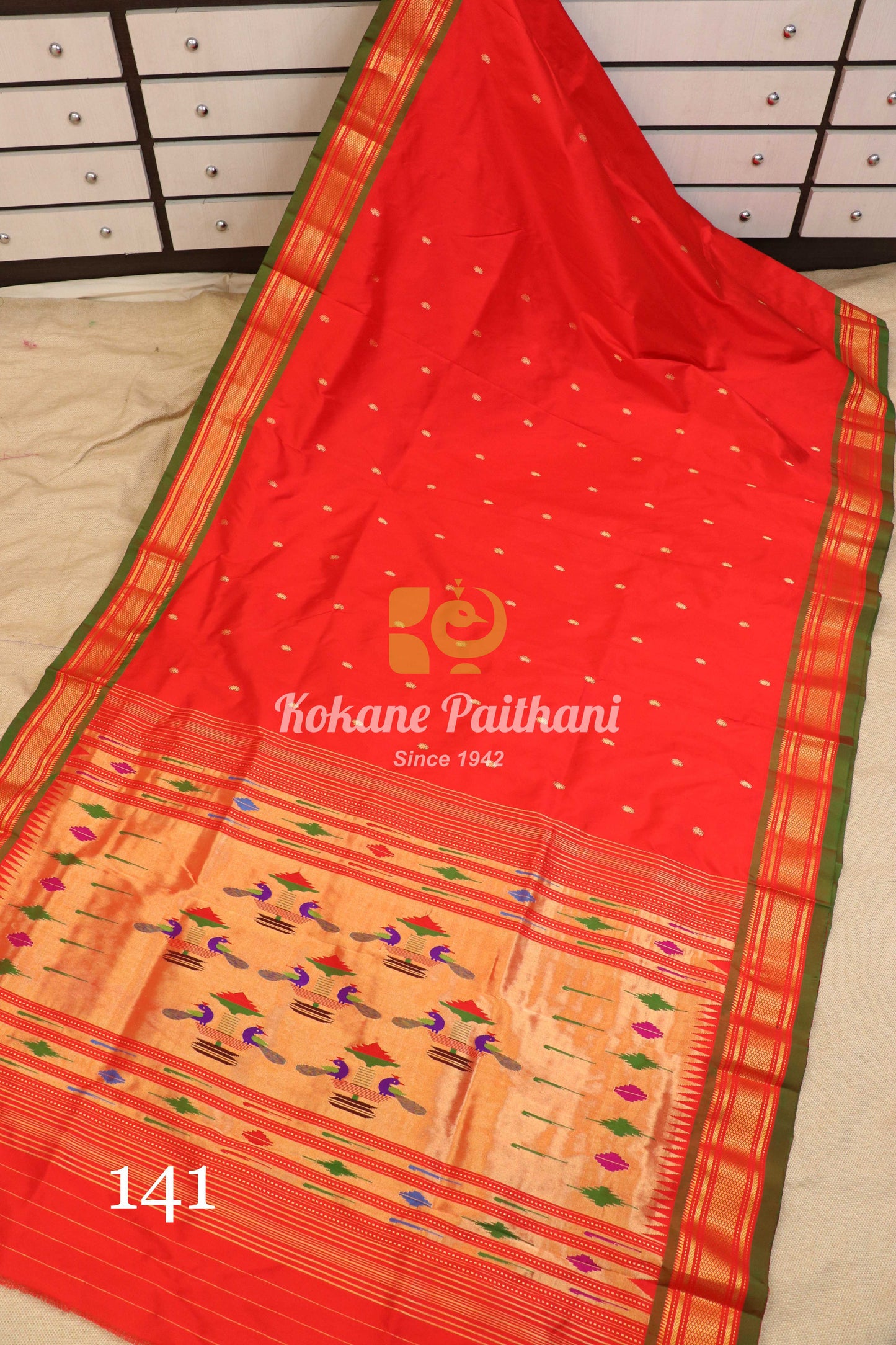 Traditional Pallu Silk Paithani Saree