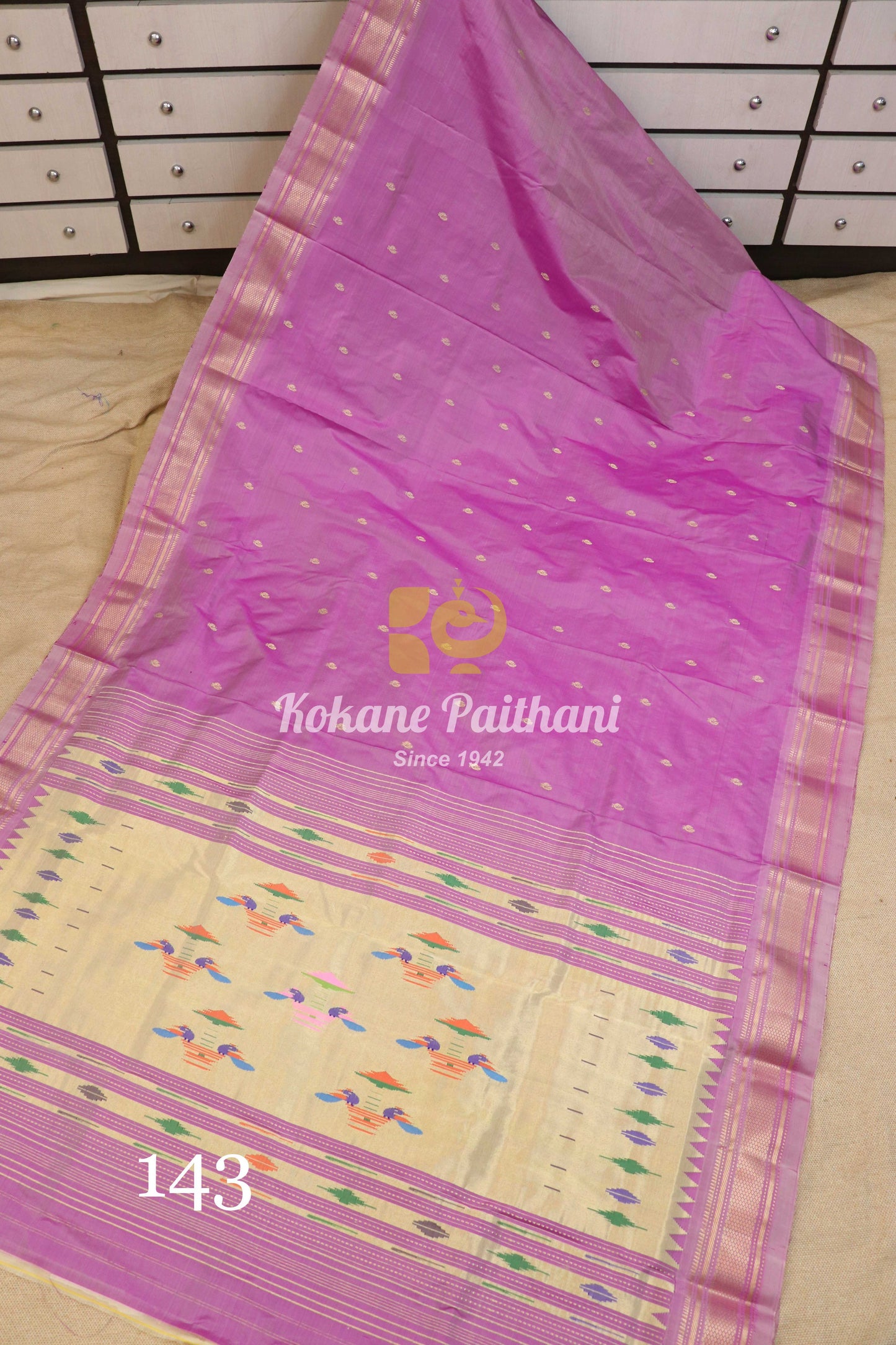 Traditional Pallu Silk Paithani Saree