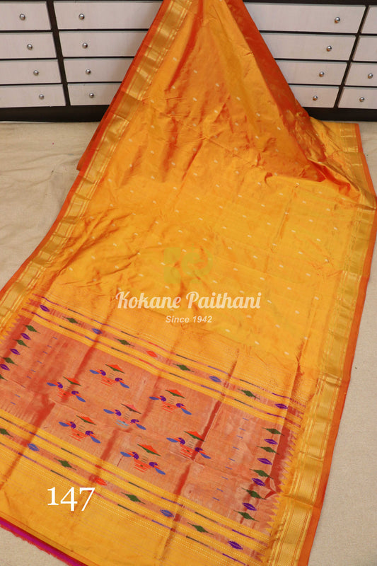 Traditional Pallu Silk Paithani Saree