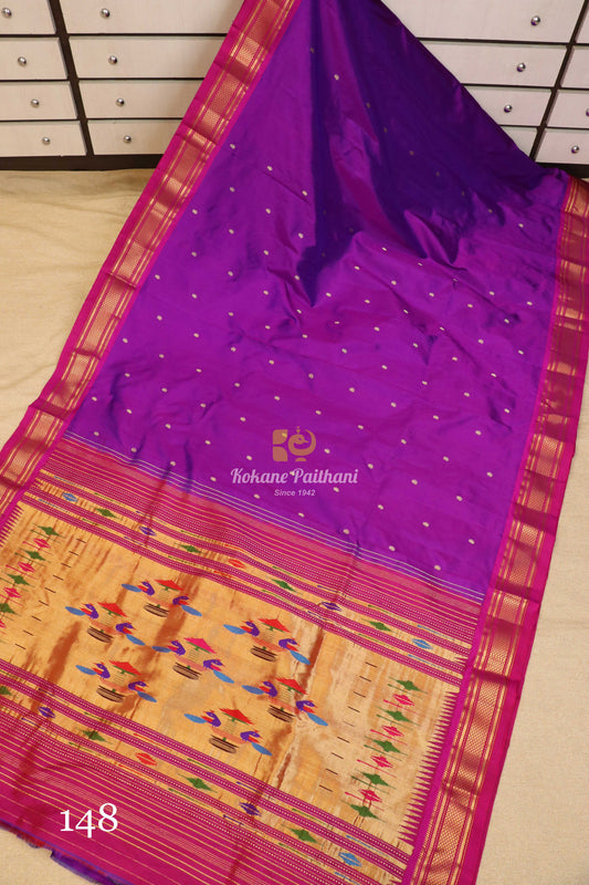 Traditional Pallu Silk Paithani Saree