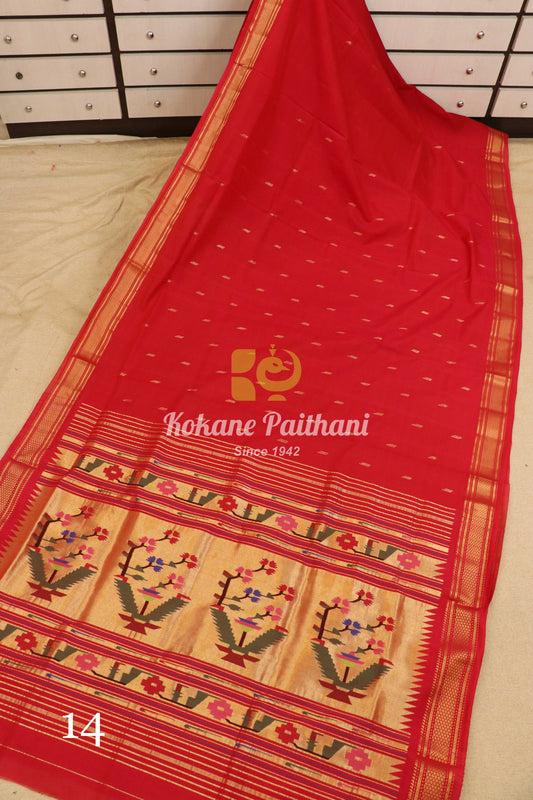 Premium Cotton Paithani Saree