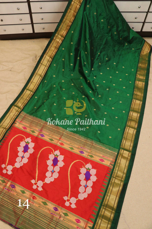 Fancy Pallu Silk Paithani Saree