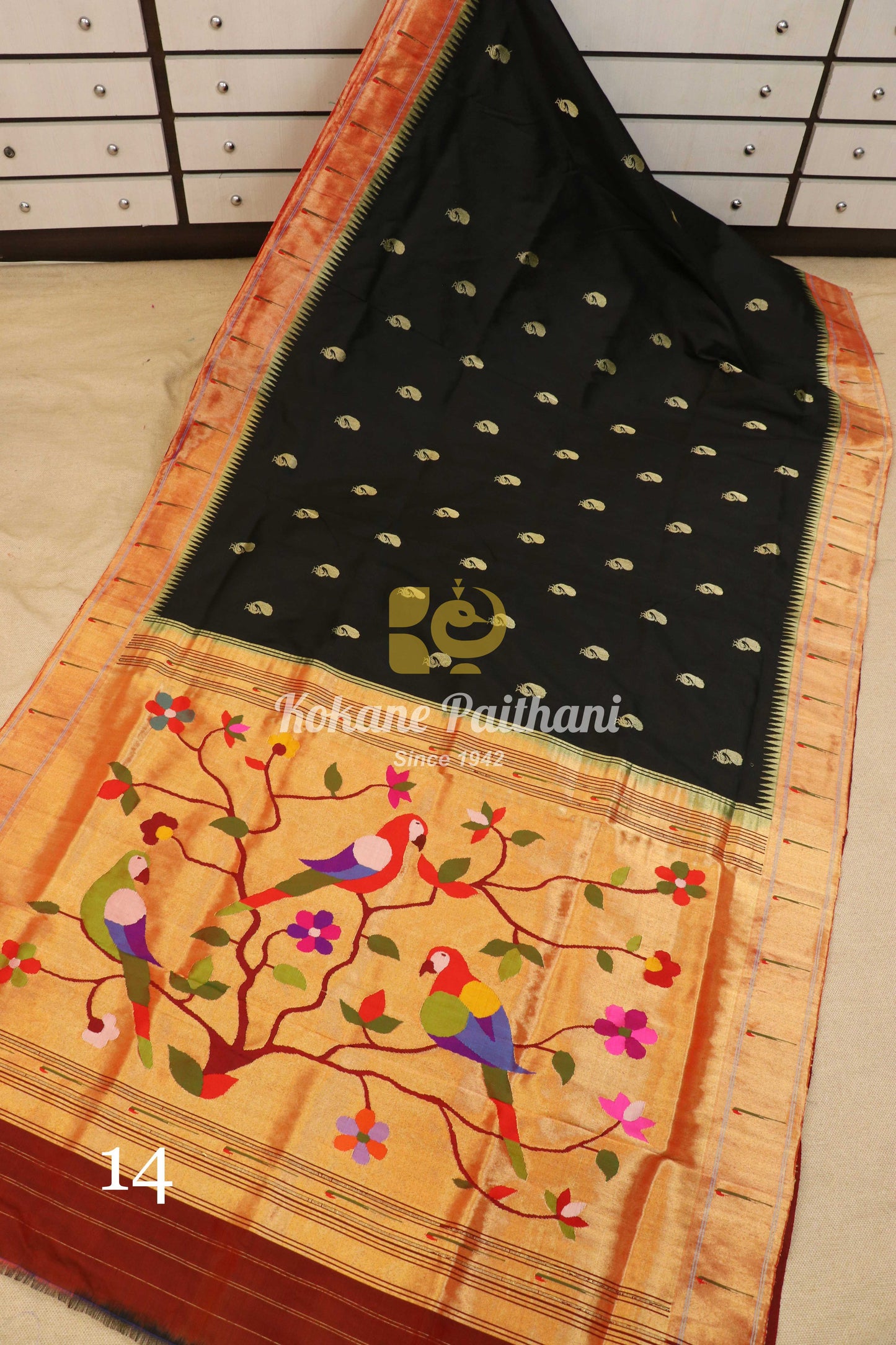 Muniya Brocade Paithani Saree