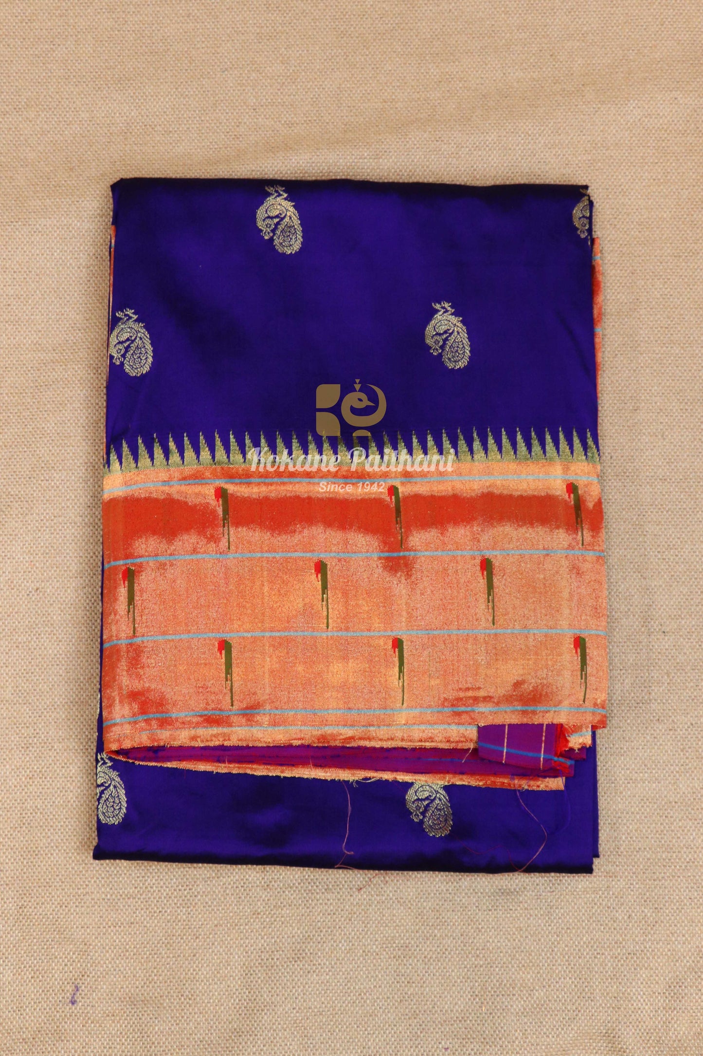 Triple Muniya Brocade Paithani Saree