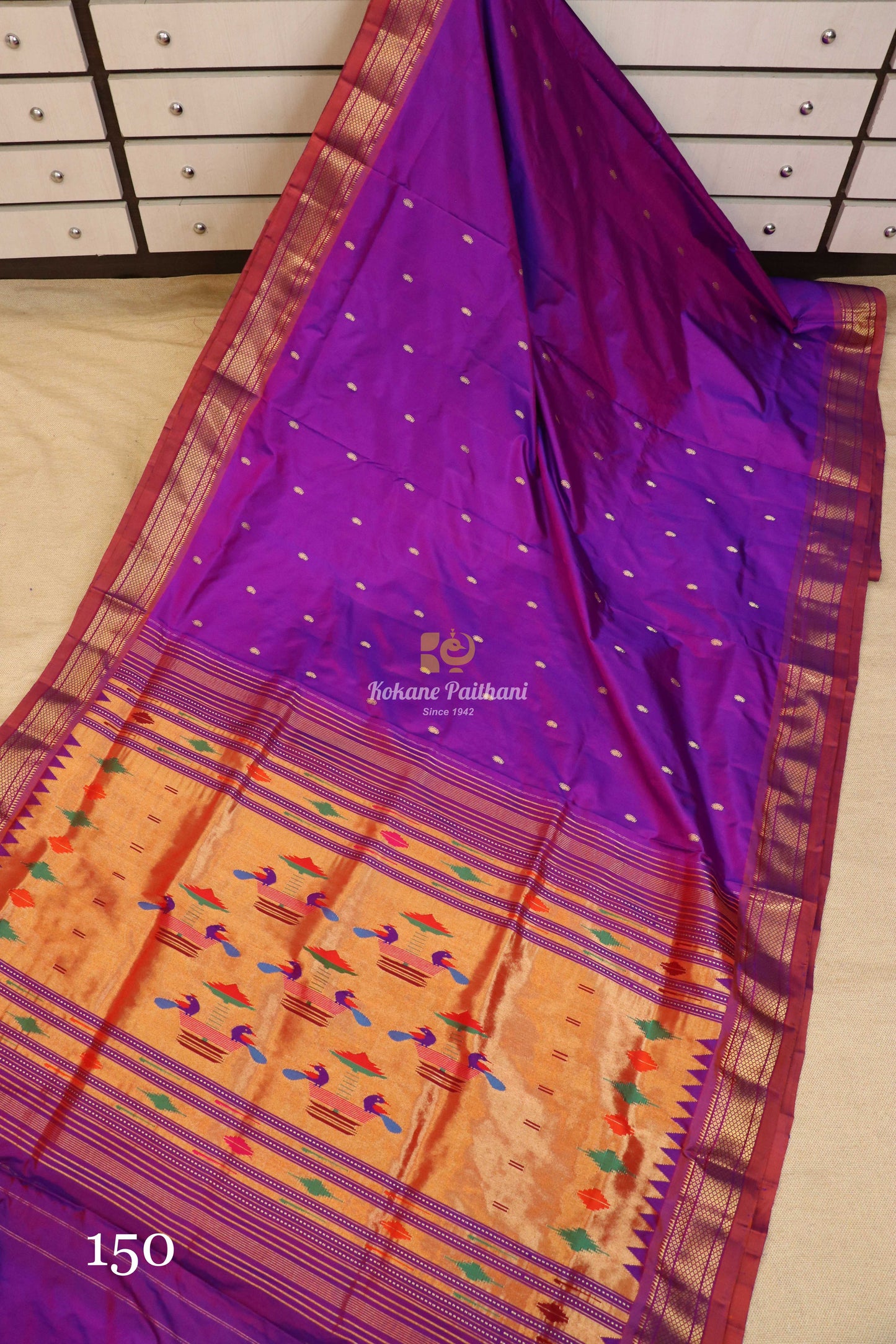 Traditional Pallu Silk Paithani Saree