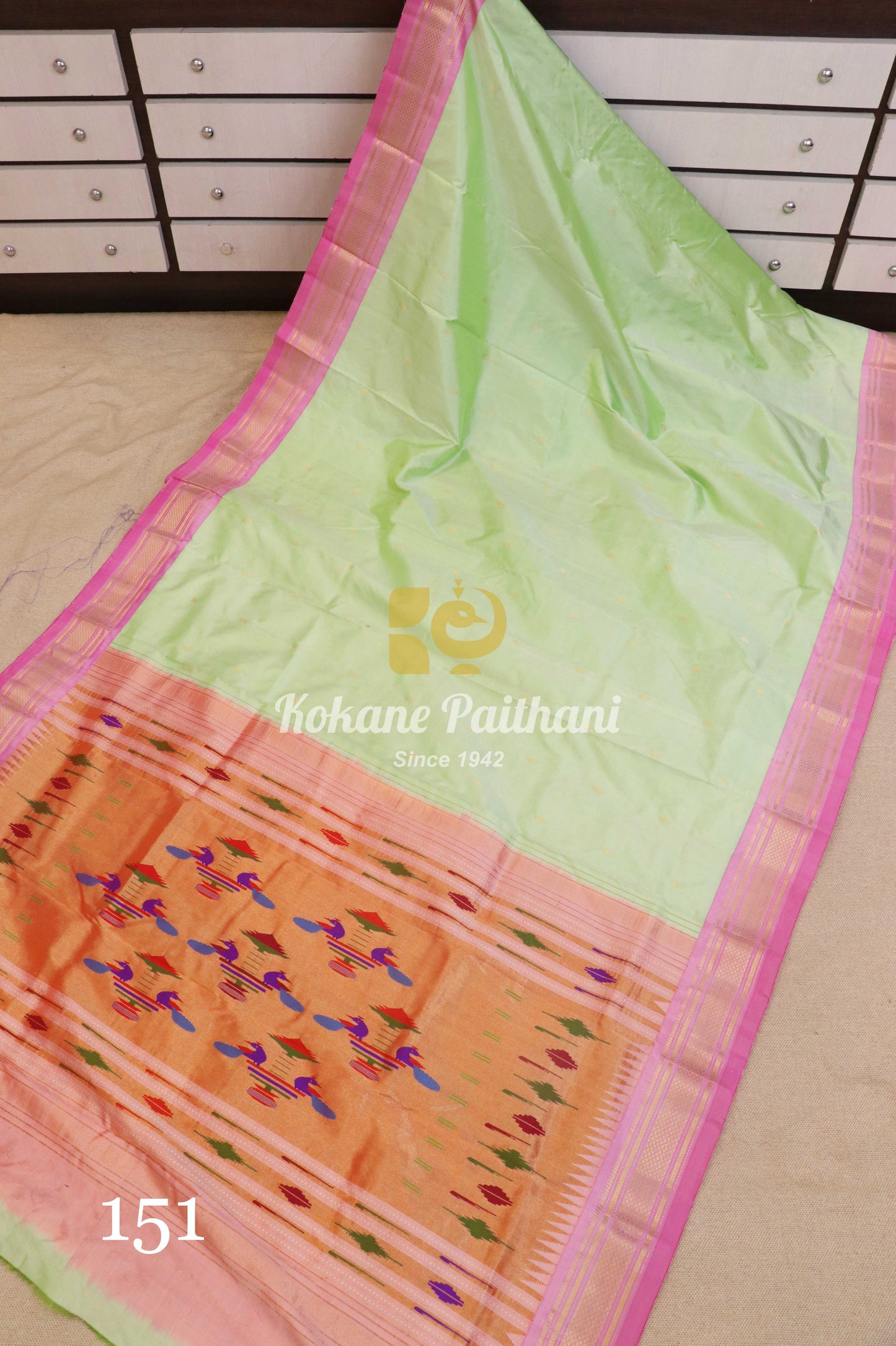 Traditional Pallu Silk Paithani Saree