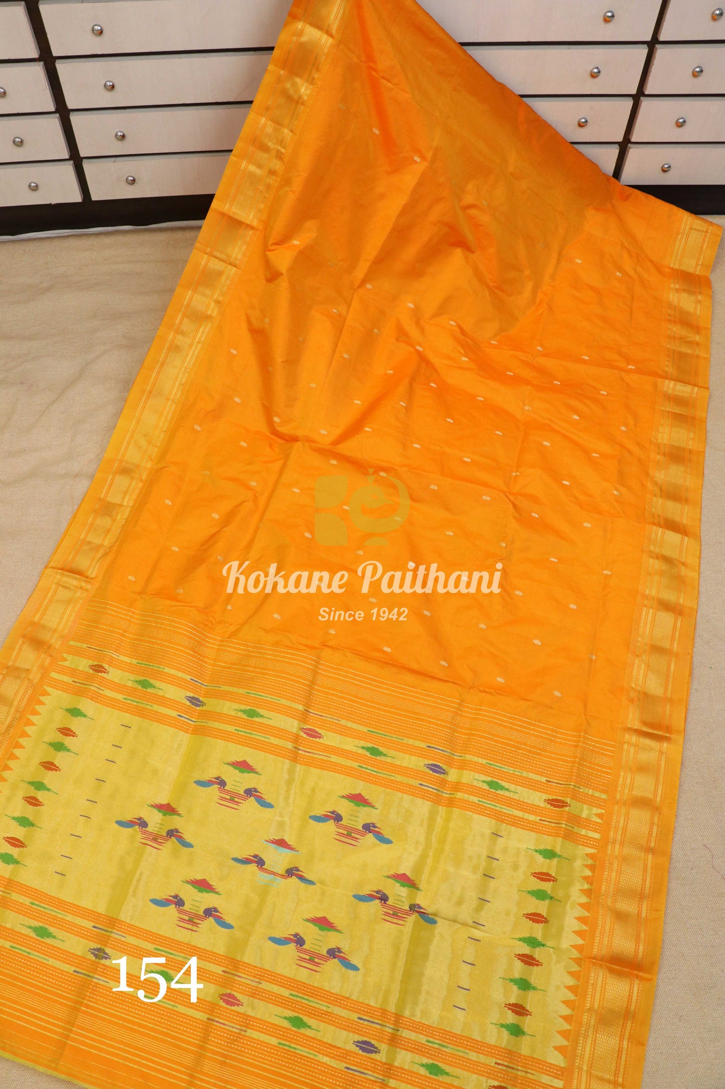 Traditional Pallu Silk Paithani Saree