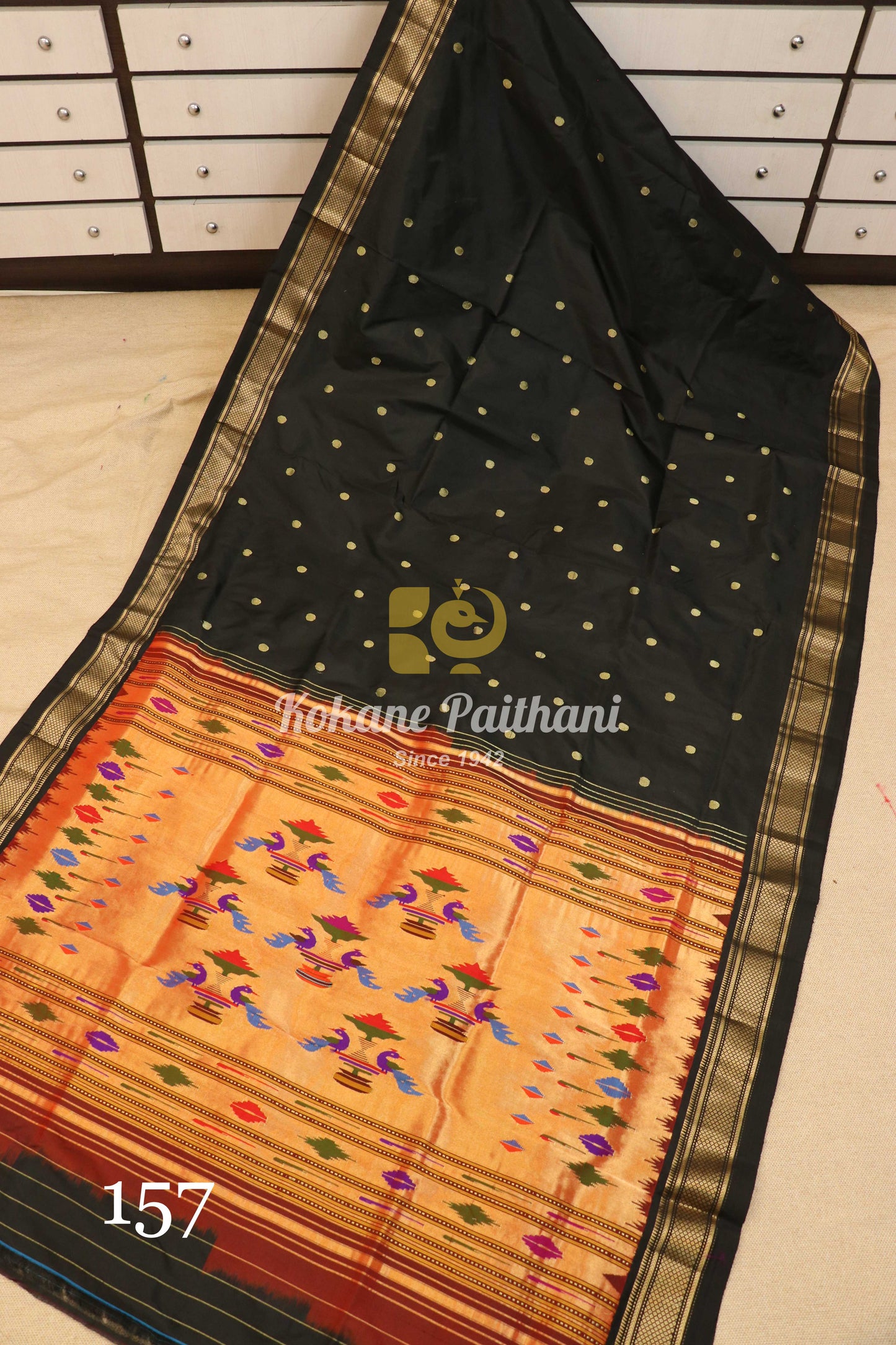 Traditional Pallu Silk Paithani Saree