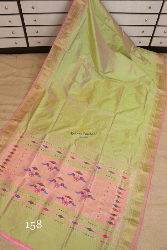 Traditional Pallu Silk Paithani Saree