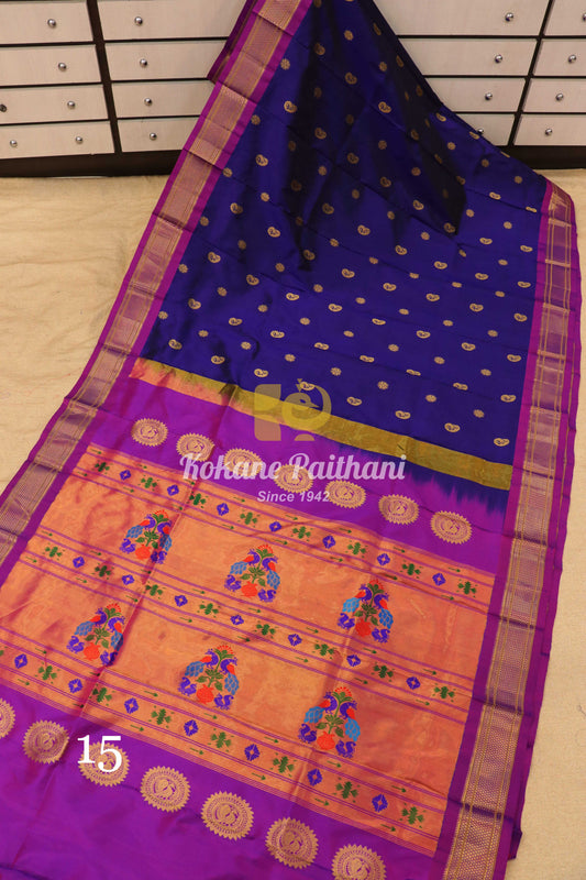 Maharani Pallu Silk Paithani Saree