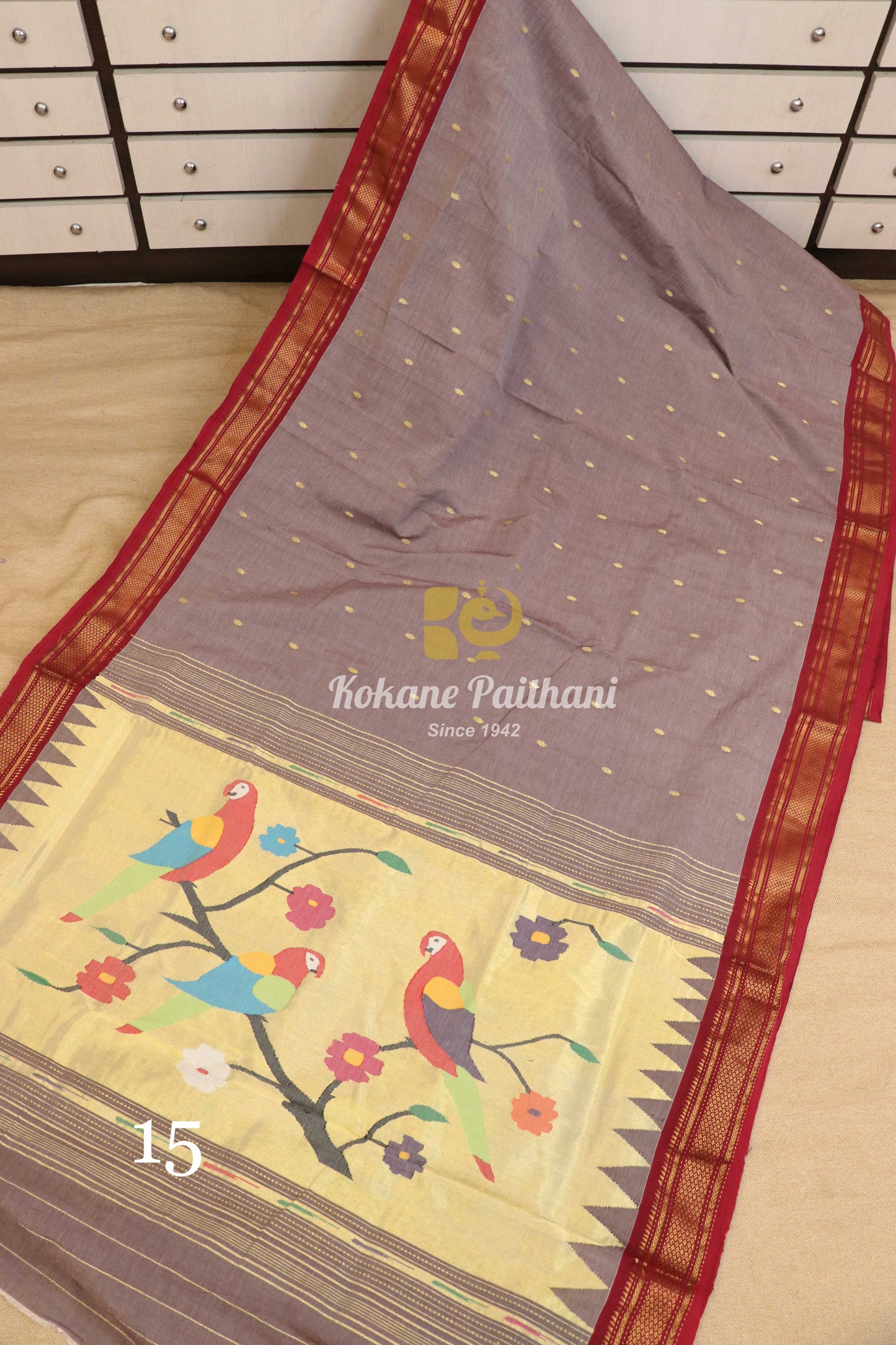 Fancy Pallu Cotton Paithani Saree