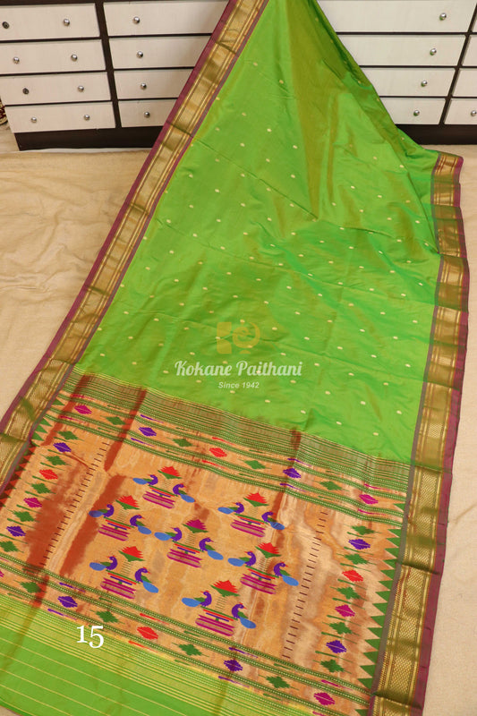 Traditional Pallu Silk Paithani Saree