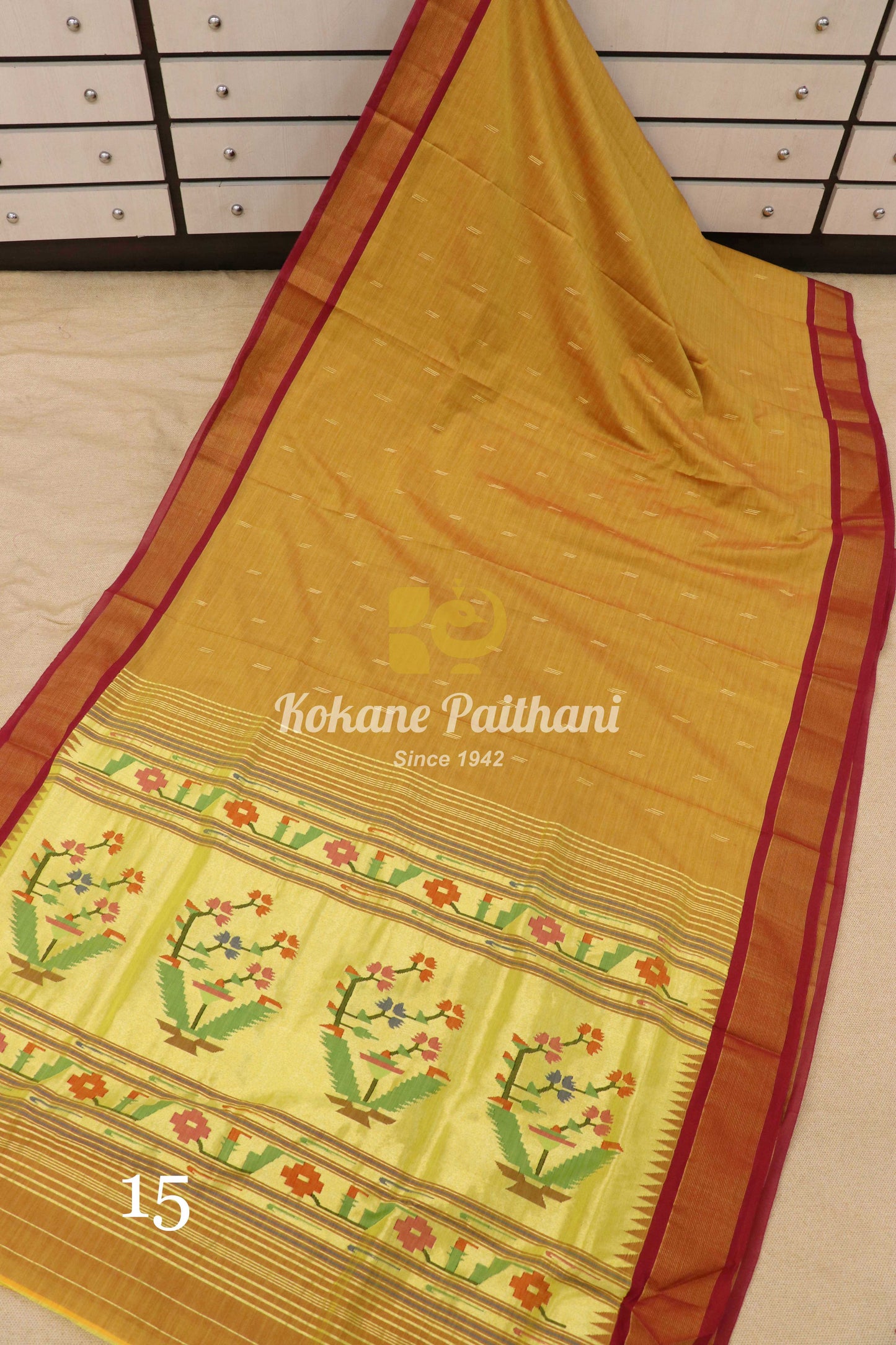 Premium Cotton Paithani Saree