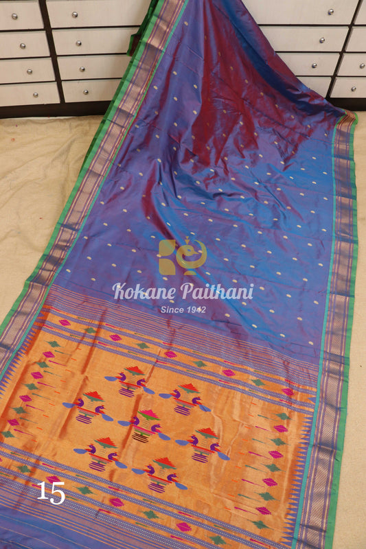 Traditional Pallu Silk Paithani Saree