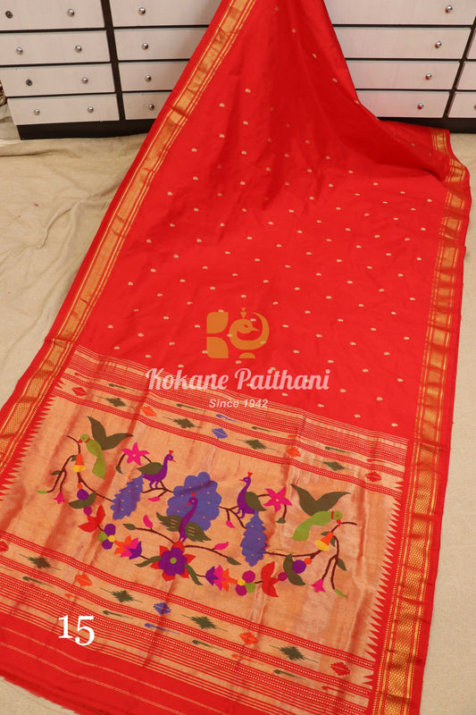 Fancy Pallu Silk Paithani Saree