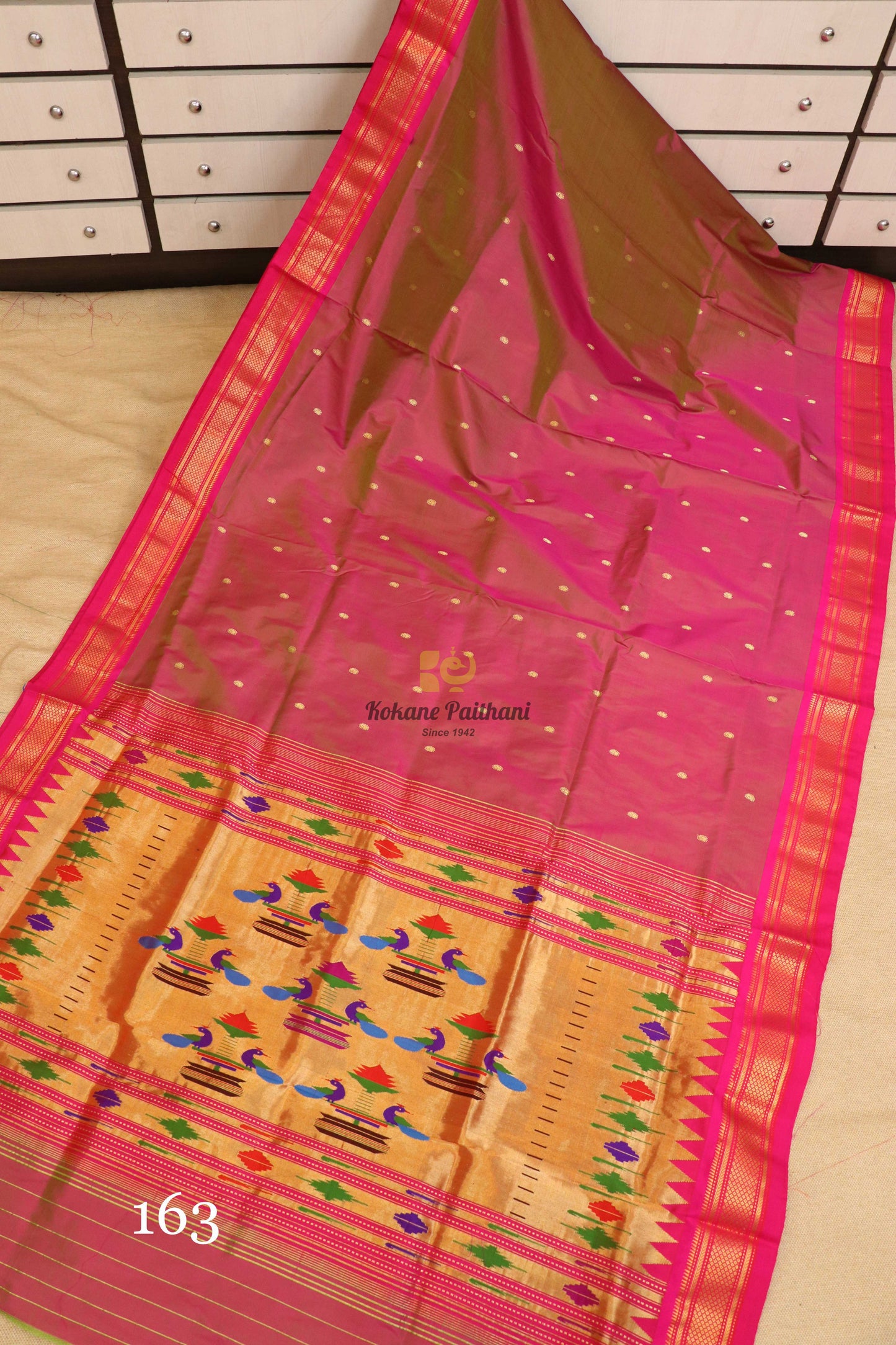 Traditional Pallu Silk Paithani Saree