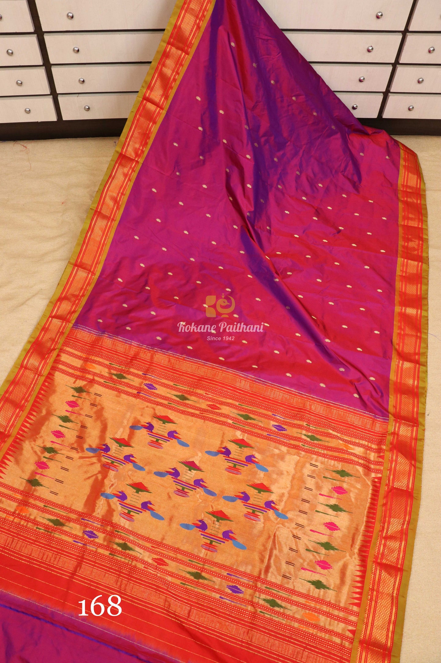 Traditional Pallu Silk Paithani Saree