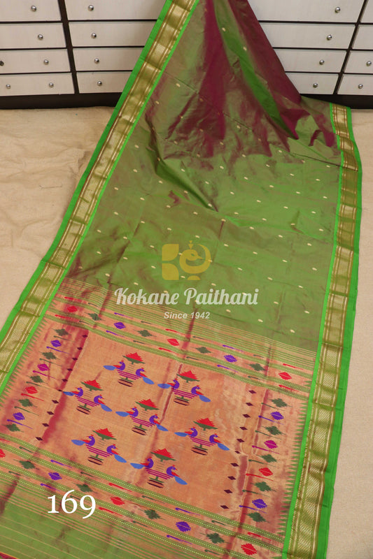 Traditional Pallu Silk Paithani Saree