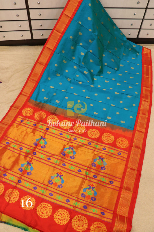 Maharani Pallu Silk Paithani Saree