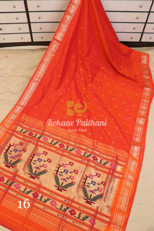 Premium Cotton Paithani Saree