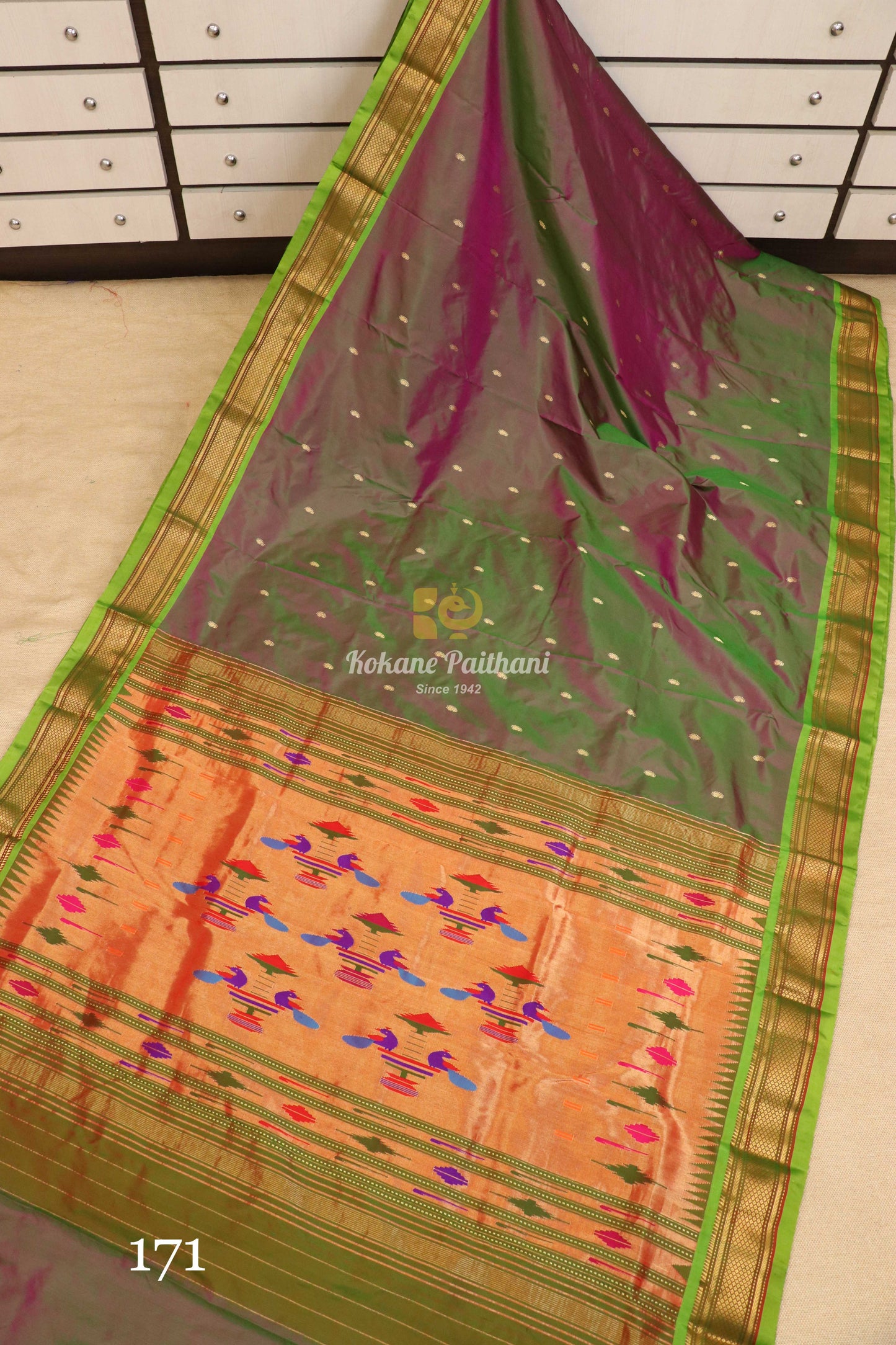 Traditional Pallu Silk Paithani Saree