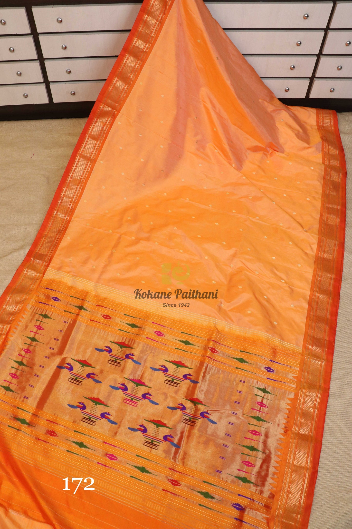 Traditional Pallu Silk Paithani Saree