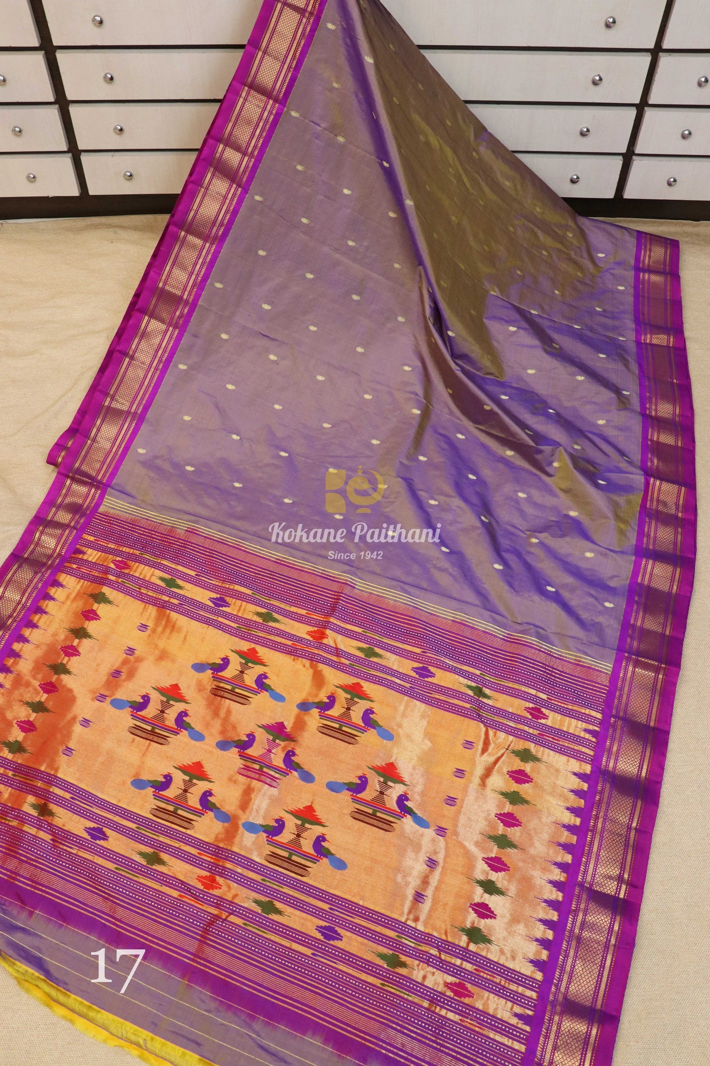 Traditional Pallu Silk Paithani Saree