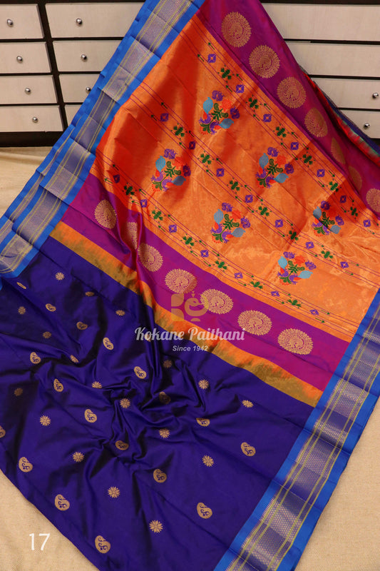 Maharani Pallu Silk Paithani Saree