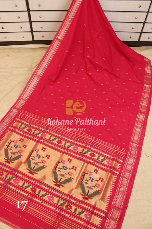 Premium Cotton Paithani Saree