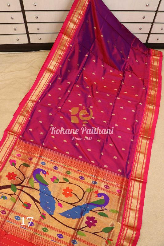 Fancy Pallu Silk Paithani Saree