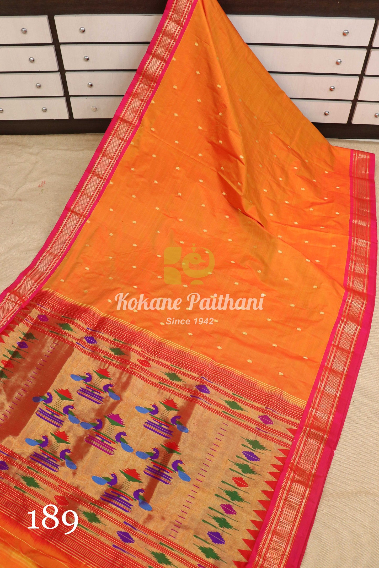 Traditional Pallu Silk Paithani Saree