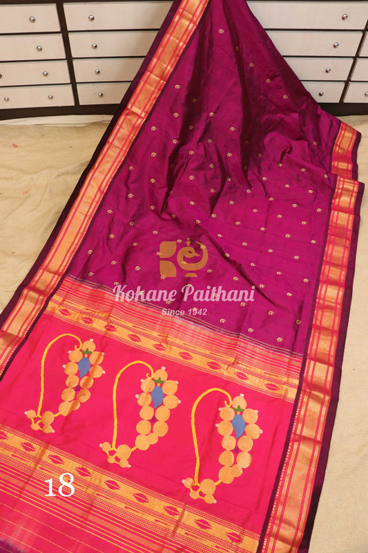 Fancy Pallu Silk Paithani Saree