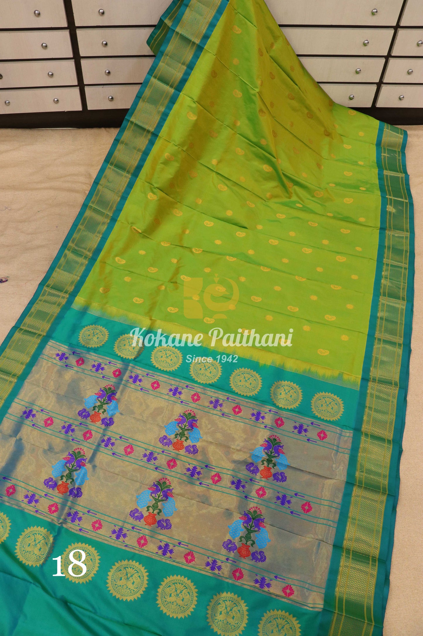 Maharani Pallu Silk Paithani Saree