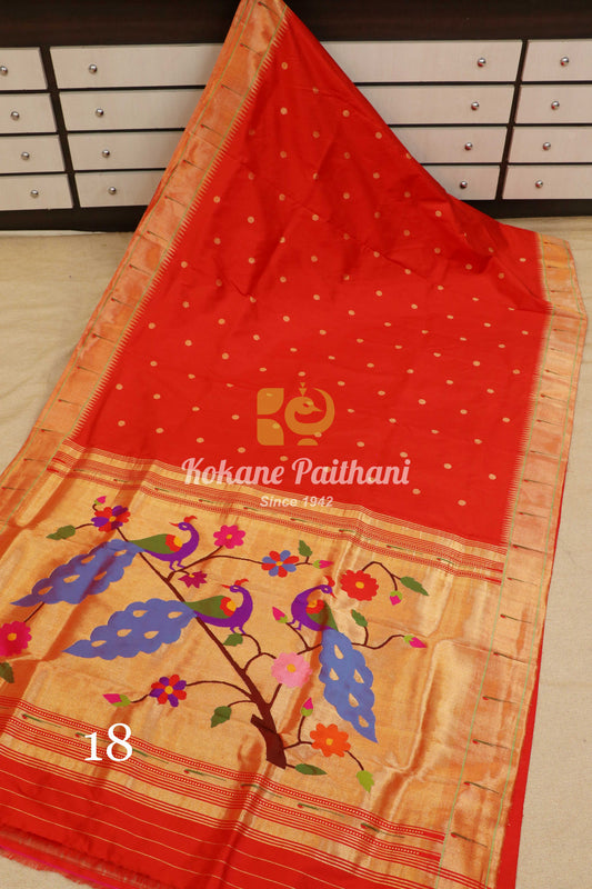 Muniya Brocade Paithani Saree