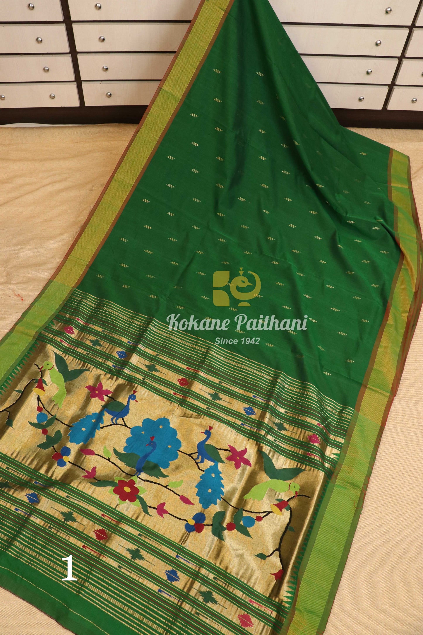 Premium Cotton Paithani Saree