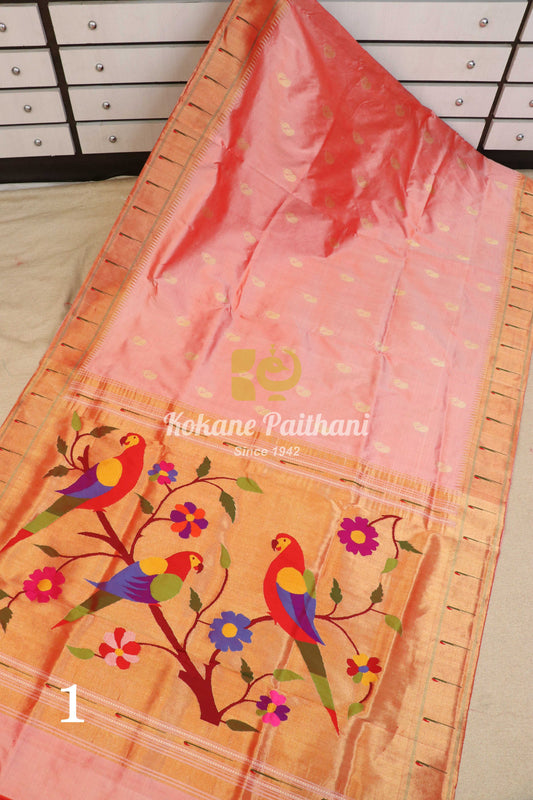 Muniya Brocade Paithani Saree