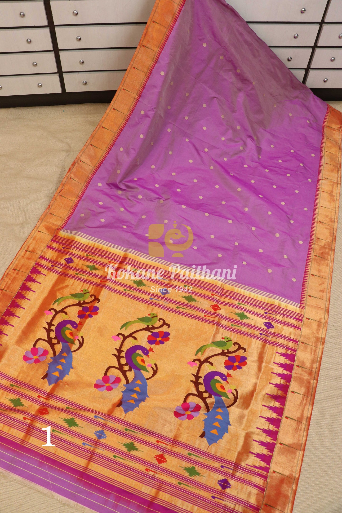 Muniya Brocade Paithani Saree