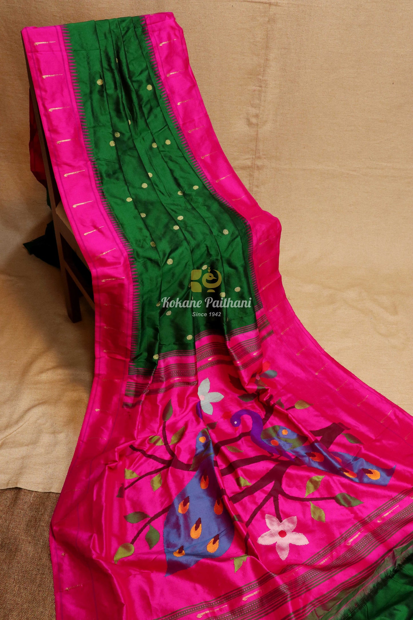 Muniya Brocade Paithani Saree