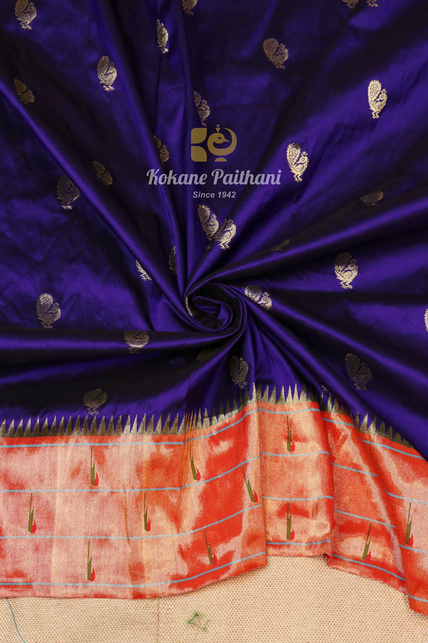 Triple Muniya Brocade Paithani Saree