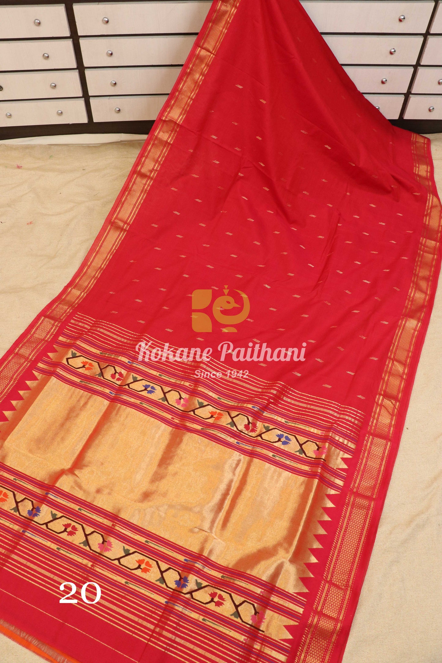 Premium Cotton Paithani Saree