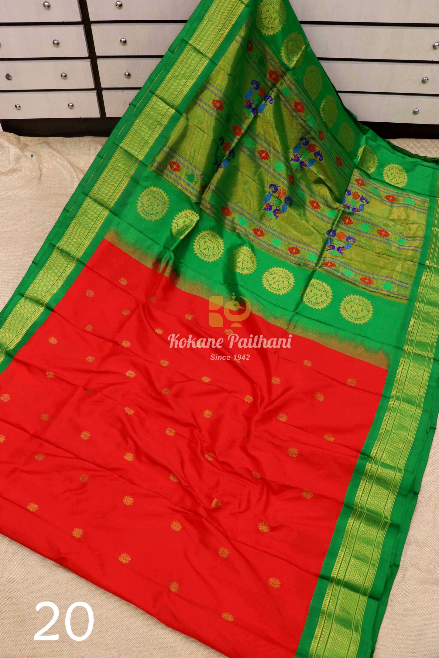 Maharani Pallu Silk Paithani Saree