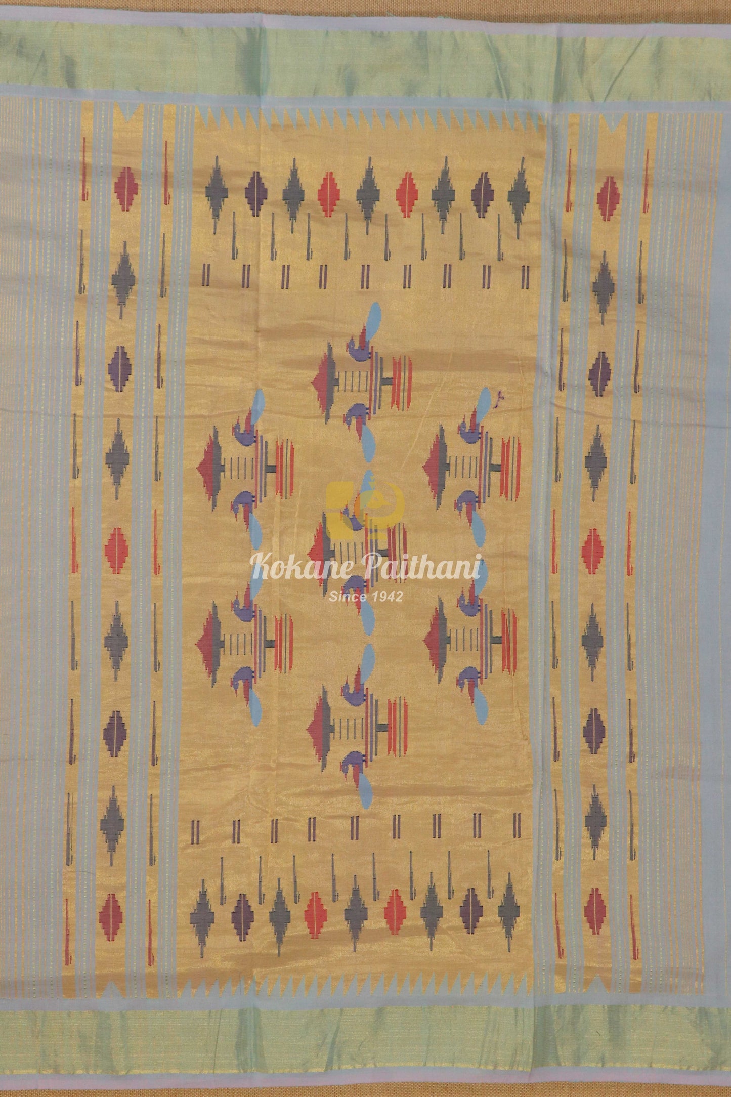 Traditional Pallu Cotton Paithani Saree