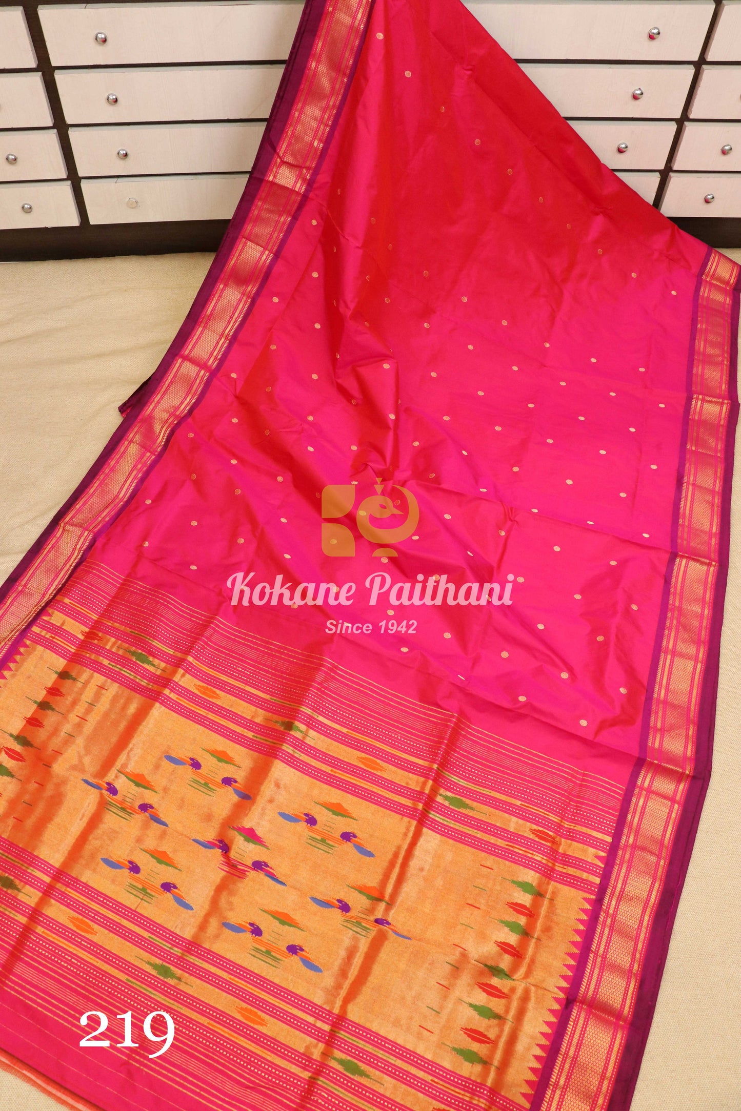 Traditional Pallu Silk Paithani Saree