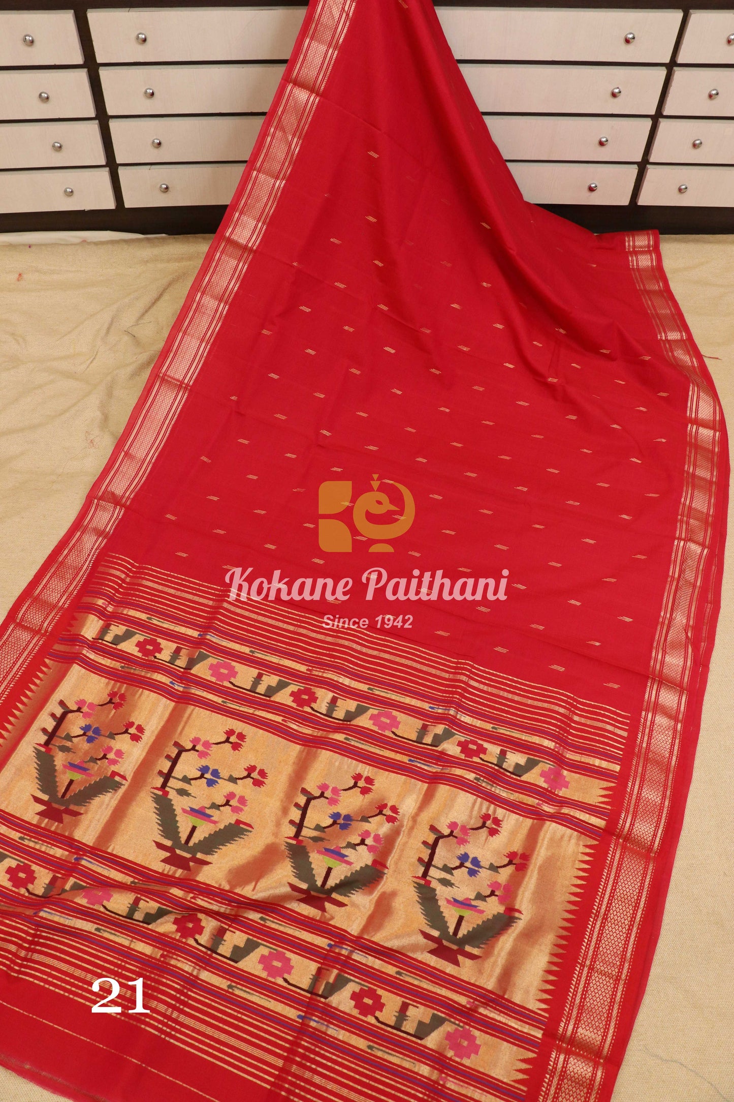 Premium Cotton Paithani Saree