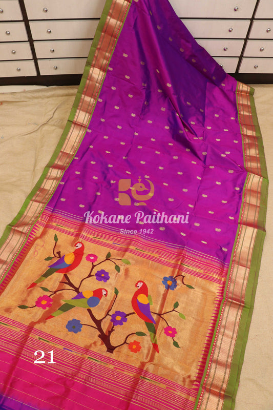 Fancy Pallu Silk Paithani Saree