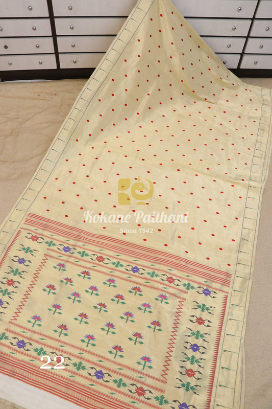 Premium Muniya Brocade Paithani Saree