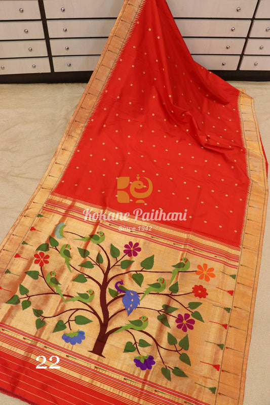 Muniya Brocade Paithani Saree