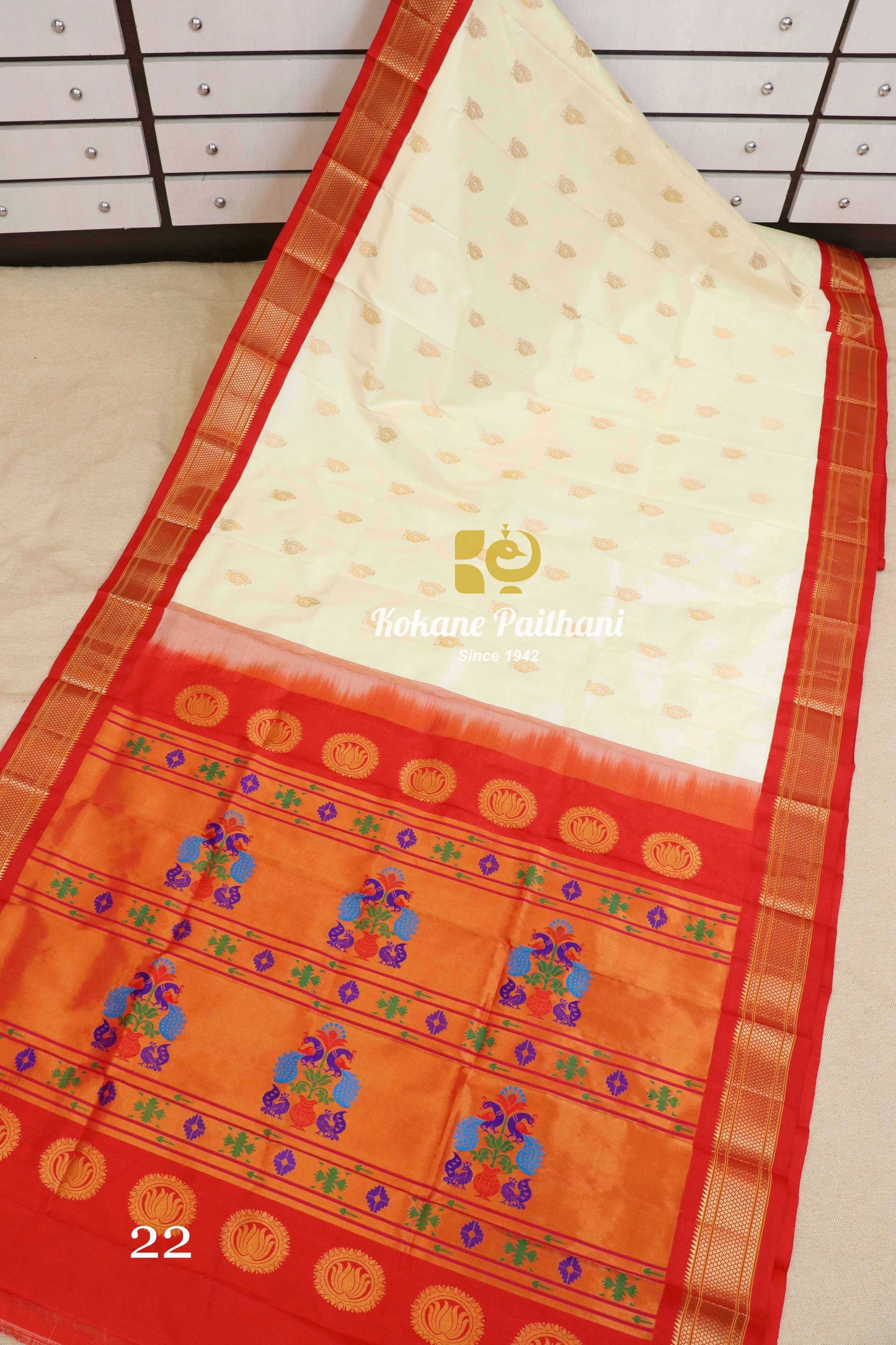 Maharani Pallu Silk Paithani Saree