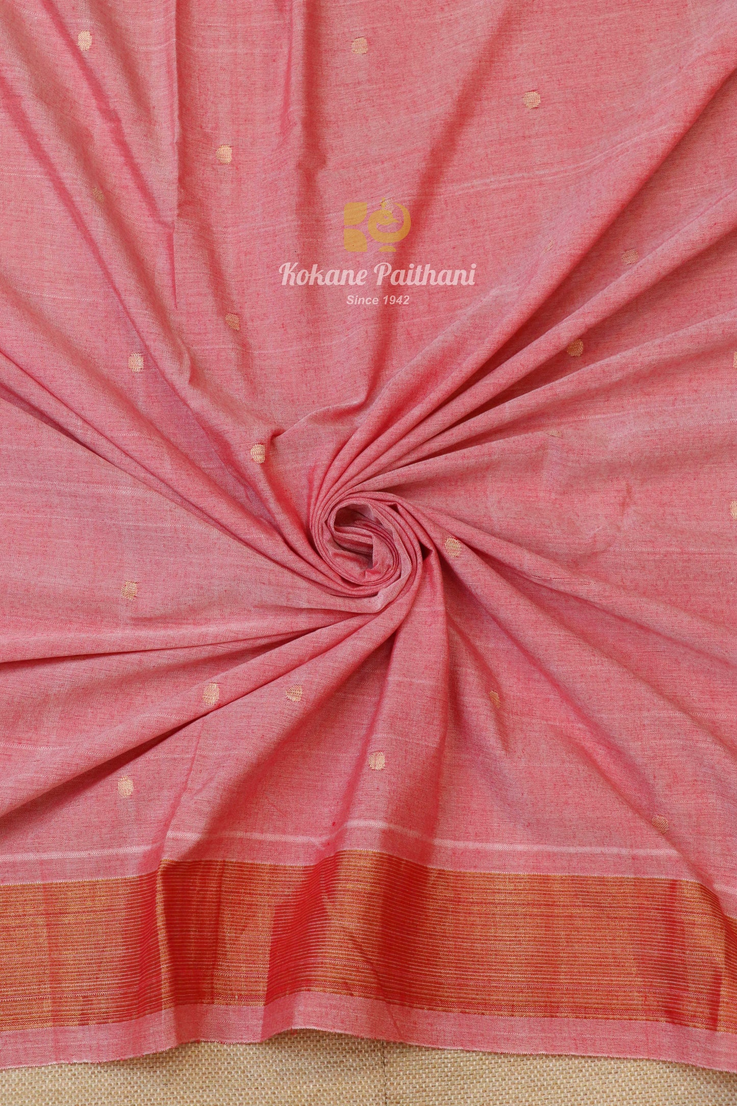 Traditional Pallu Cotton Paithani Saree