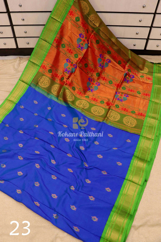 Maharani Pallu Silk Paithani Saree